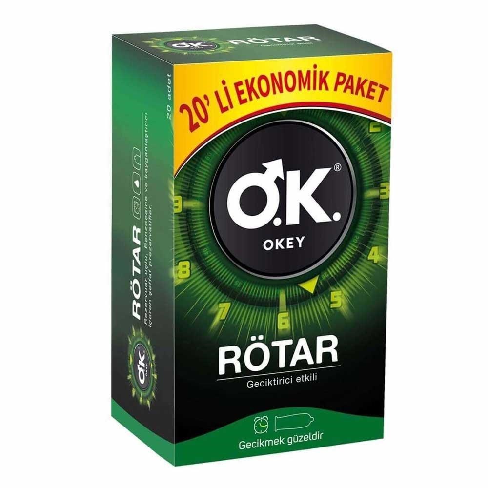 Okey Rötar Geciktirici Etkili Prezervatif 20 li