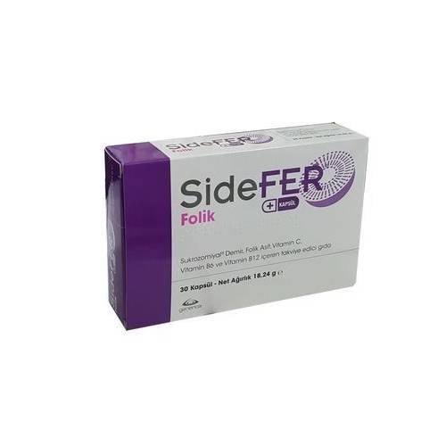 Sidefer Folik 30 Kapsül
