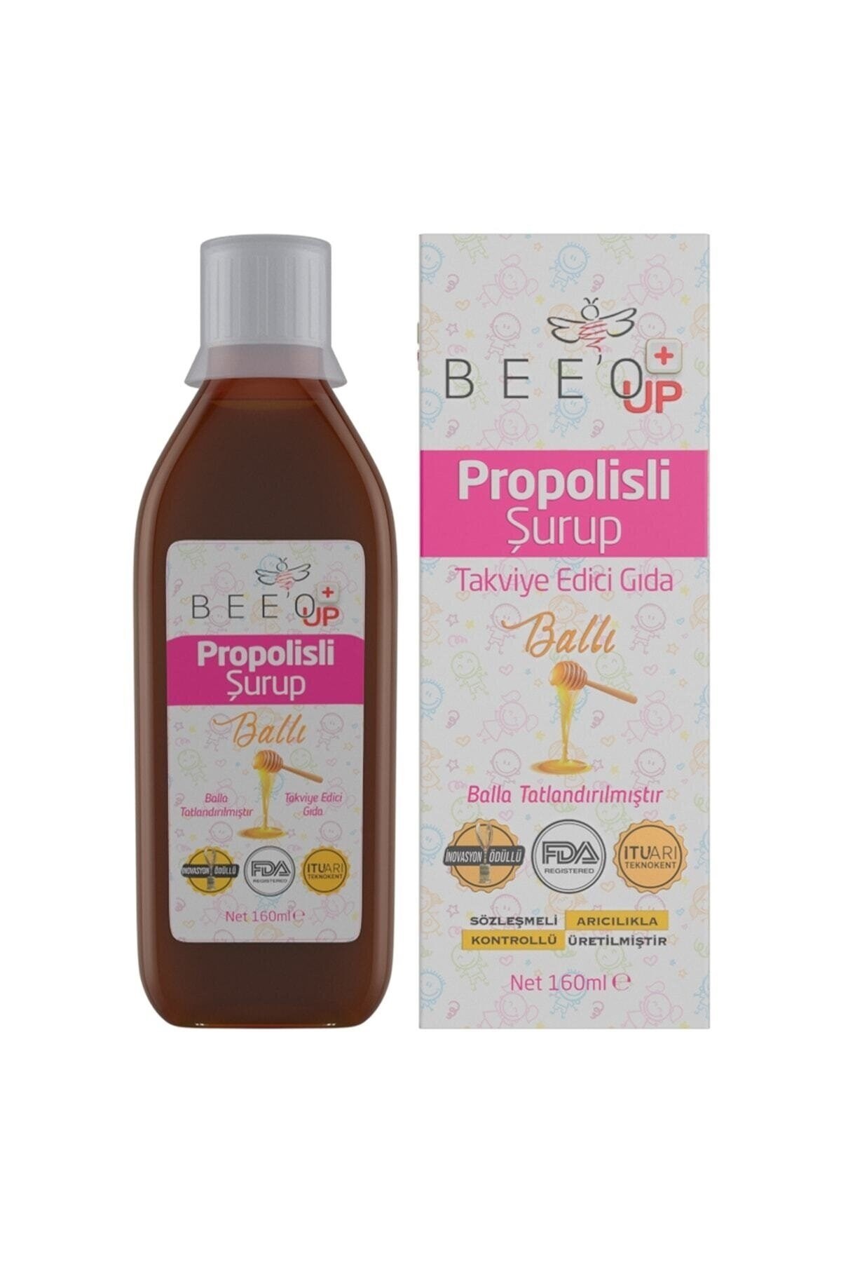 Bee o Up Propolisli Ballı 160 ml Çocuk Şurubu