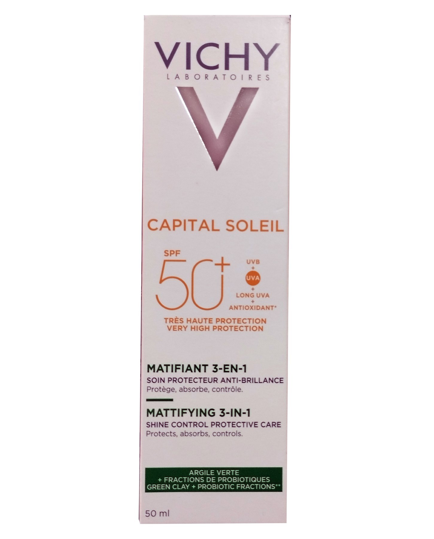 Vichy Capital Soleil 3 in 1 Matlaştırıcı 50+ Faktör Güneş Kremi 50 ml