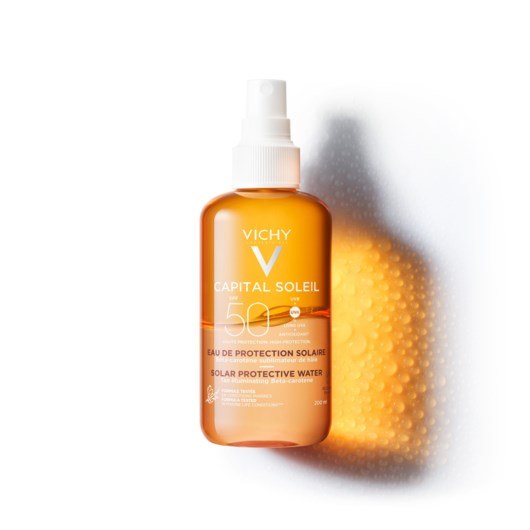 Vichy Capital Soleil Solar Protective Water SPF 50 Bronzlaştırıcı Güneş Koruyucu Sprey 200 Ml