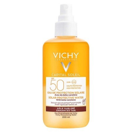 Vichy Capital Soleil Solar Protective Water SPF 50 Bronzlaştırıcı Güneş Koruyucu Sprey 200 Ml
