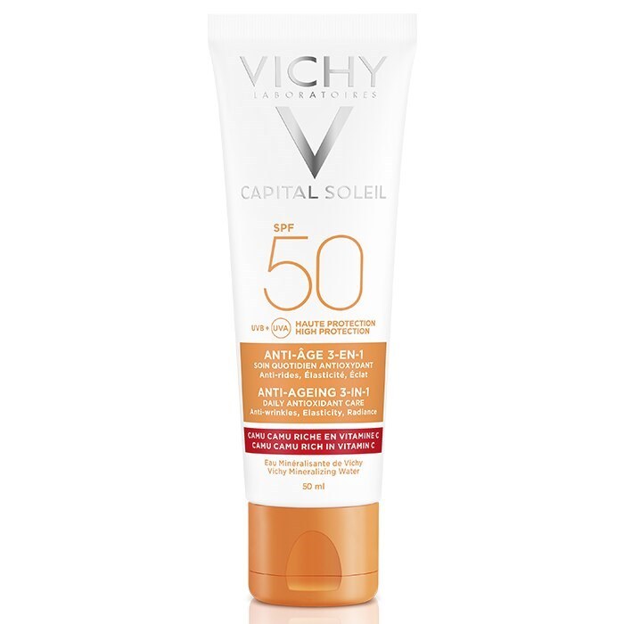 Vichy Capital Soleil 3 in 1 Yaşlanma Karşıtı 50+ Faktör Güneş Kremi 50 ml