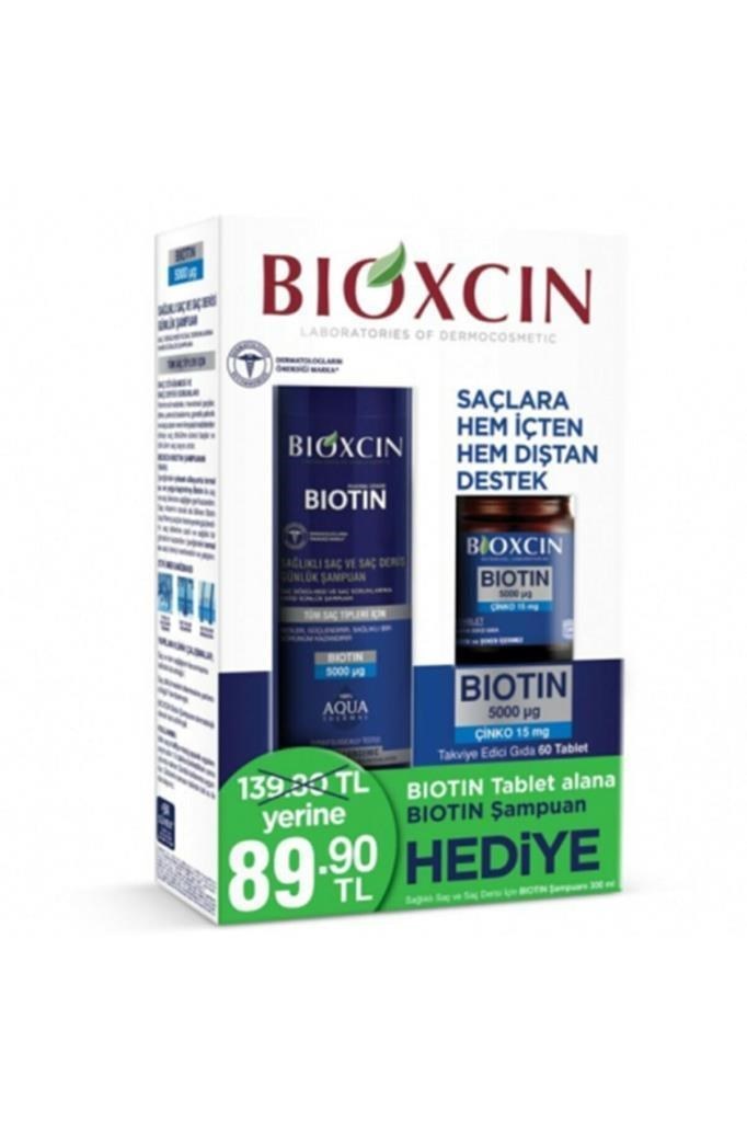 Bioxcin Biotin Tablet 5000 Mg + Bioxcin Biotin Şampuan 300 Ml