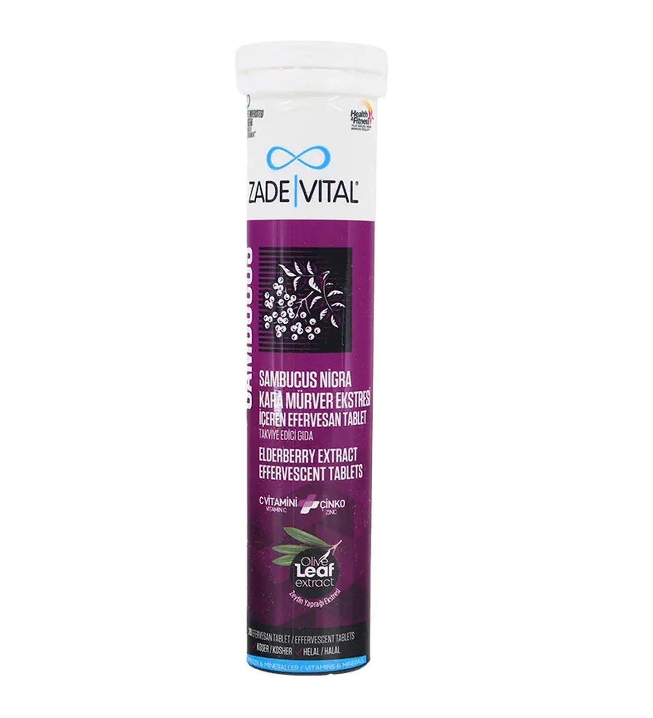 Zade Vital Sambucus Nigra 20 Efervesan Tablet