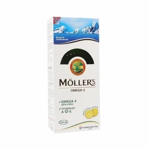 Möller s Limon Aromalı Balık Yağı Şurubu 250 ml