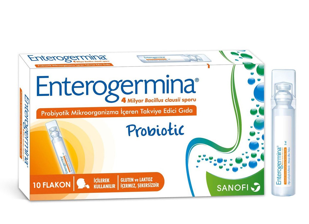 Enterogermina Yetişkinler İçin 5 ml x 10 Flakon