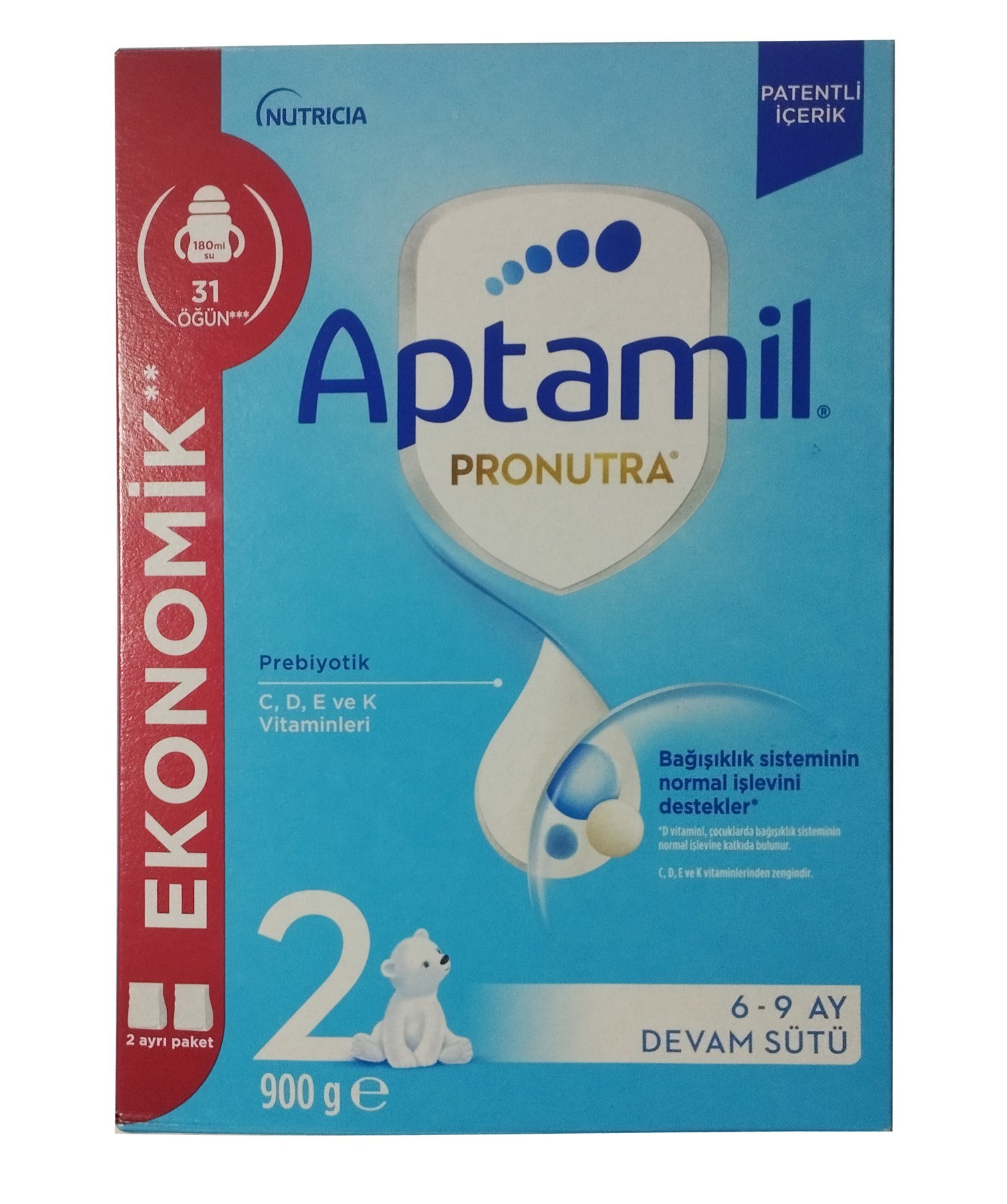 Aptamil 2 Devam Sütü 900 gr