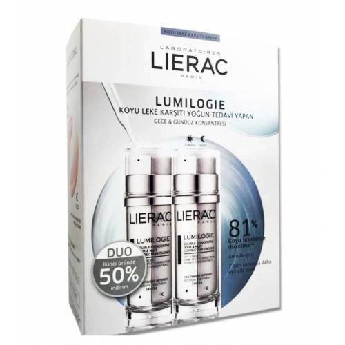Lierac Lierac Lumilogie Double Concentre Jour Nuit 30 ml Duo Paket Koyu Leke Karşıtı Gece Gündüz Kon