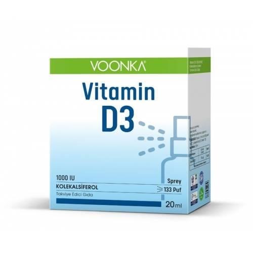 Voonka Vitamin D3 1000 IU Sprey 20 ml