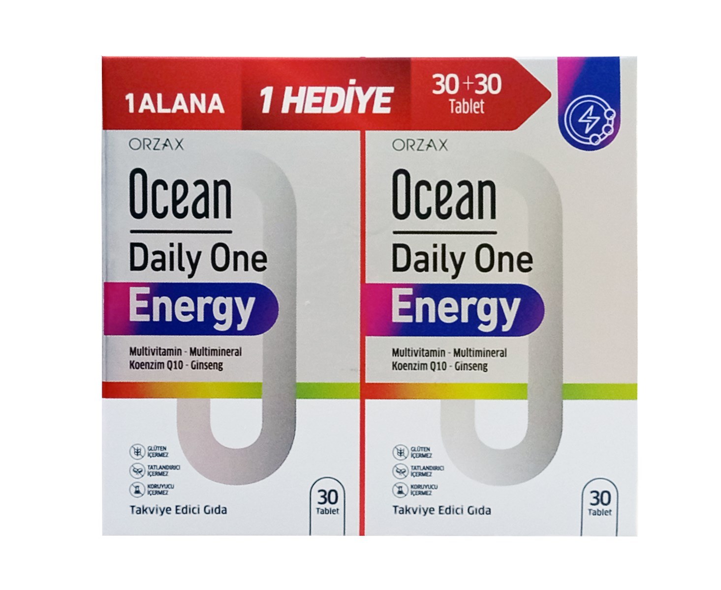Ocean Daily One Energy 30 Tablet 2 li Paket