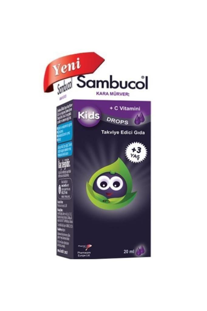 Sambucol Kids Kara Mürver Özütü Drops 20 ml