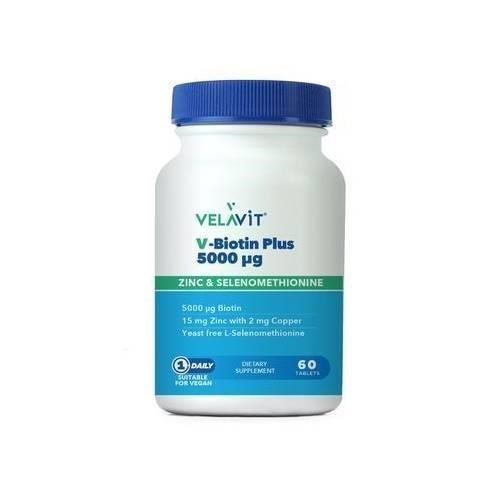Velavit V-Biotin 5000 mg 60 Tablet