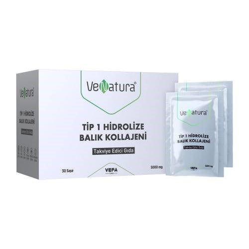 Venatura Tip 1 Hidrolize Balık Kollajeni 5000 mg 30 Saşe