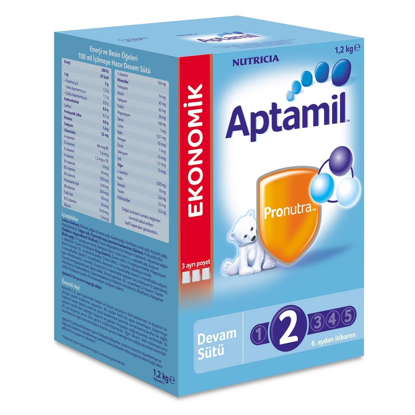 Aptamil 2 Devam Sütü 1200 gr