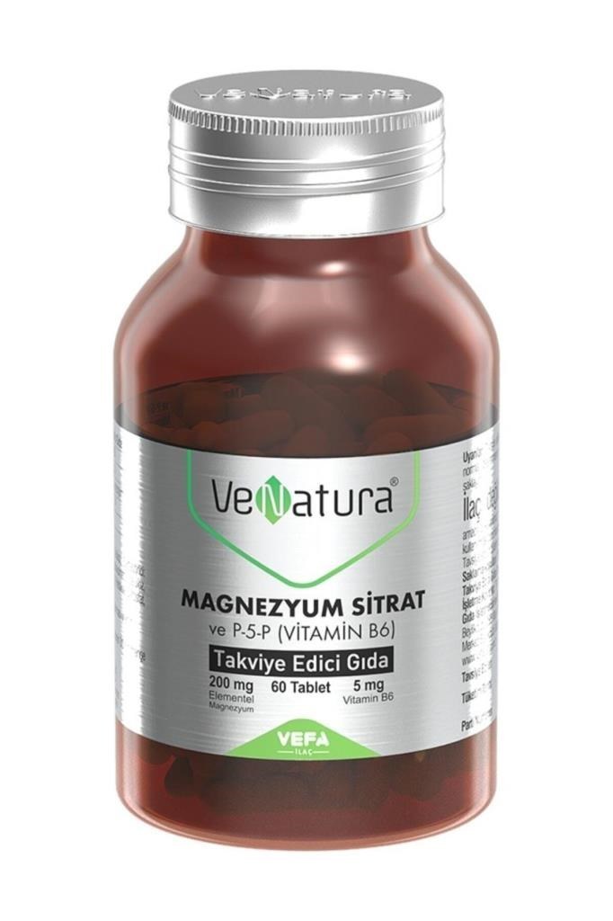 Venatura Magnezyum Sitrat ve P-5-P (Vitamin B6) 60 Tablet