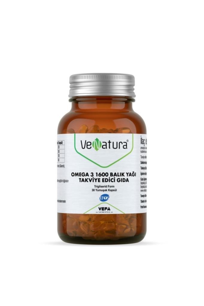 Venatura Omega 3 1600 Balık Yağı 30 Kapsül