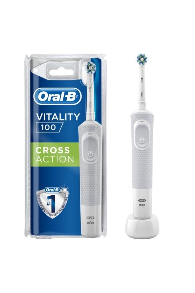 Oral-B Vitality 100 Cross Action White Diş Fırçası Diş Fırçası