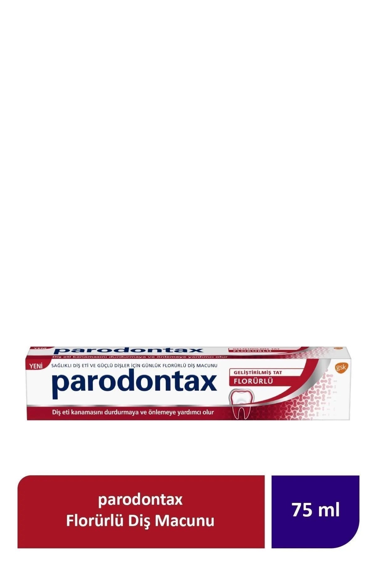 Parodontax Geliştirilmiş Tat Florürlü Diş Macunu 75 ml