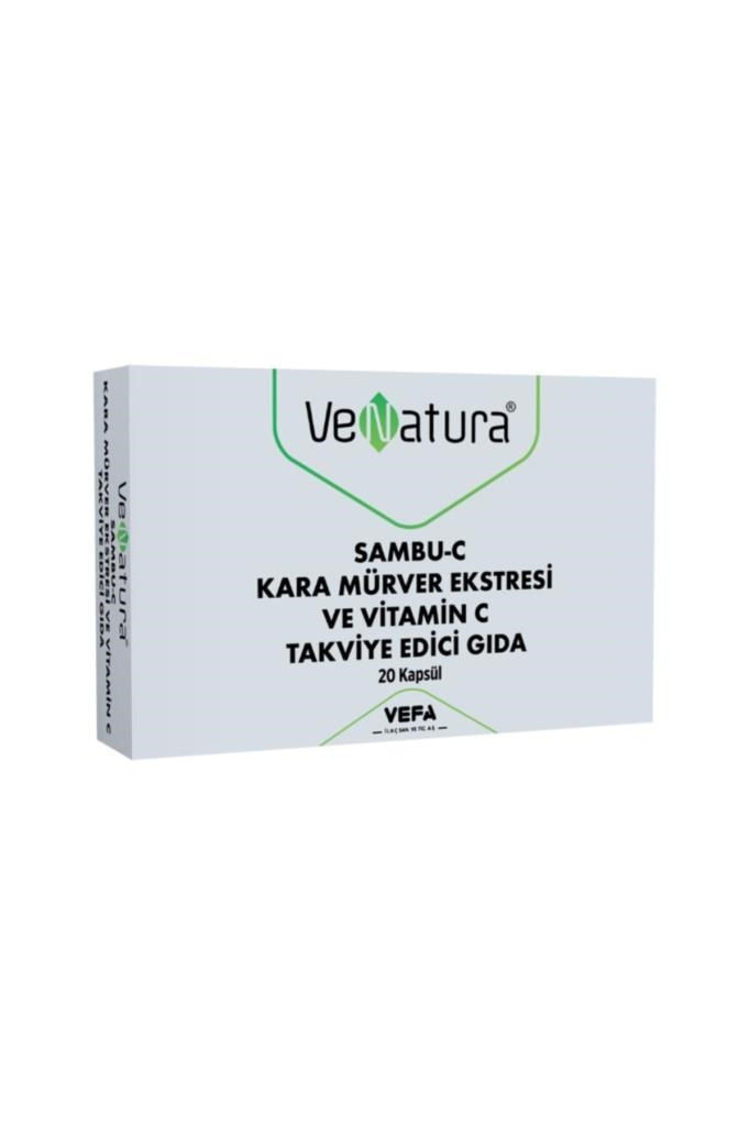 Venatura Sambu-C Kara Mürver Ekstresi ve Vitamin C 20 Kapsül