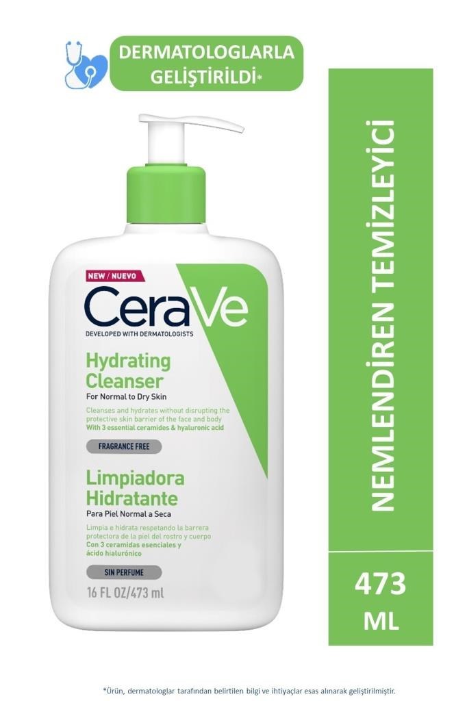 Cerave Hydrating Cleanser 473 ml Nemlendirici Yüz Temizleyici