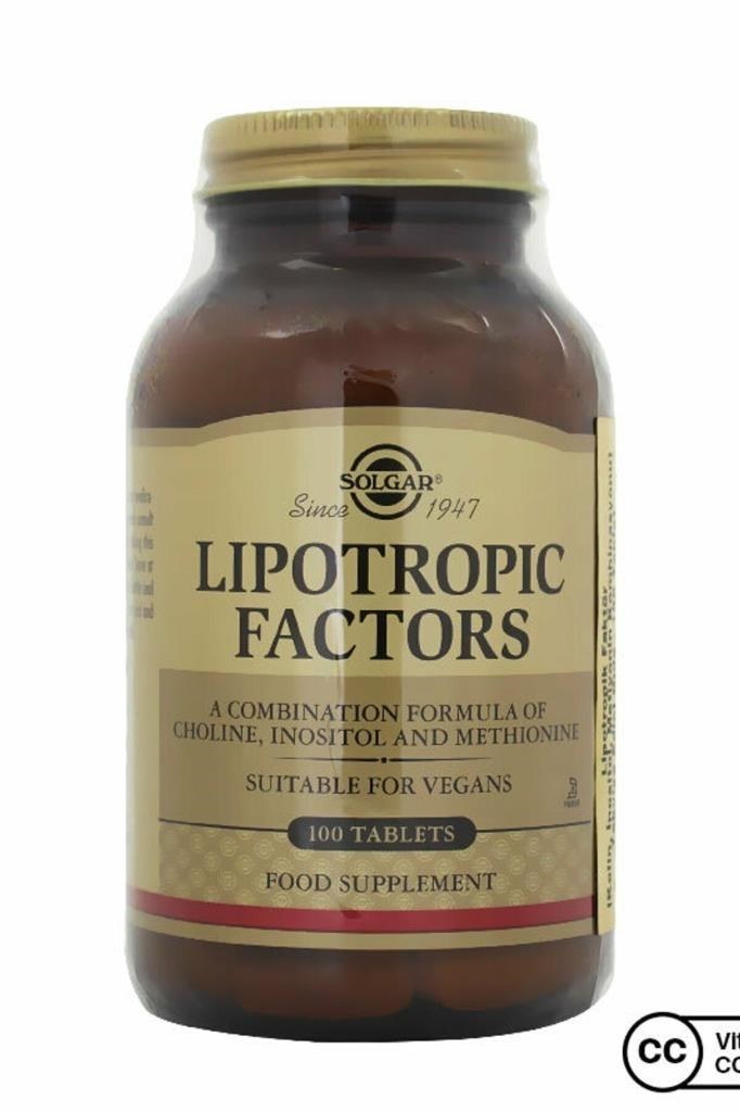 Solgar Lipotropic Factors 100 Tablet Vitamin