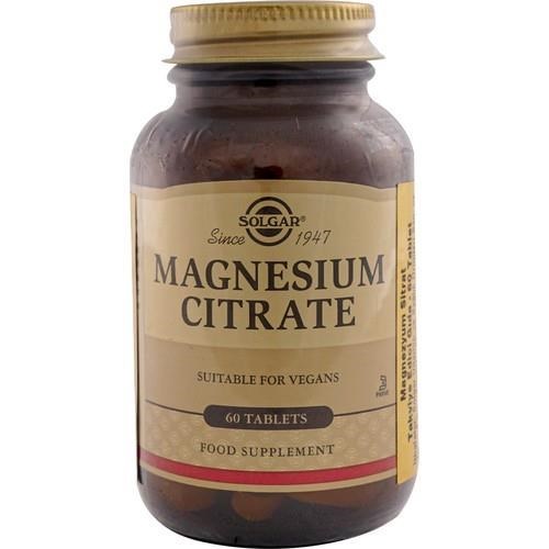Solgar Magnesium Citrate 200 mg 60 Tablet Mineral
