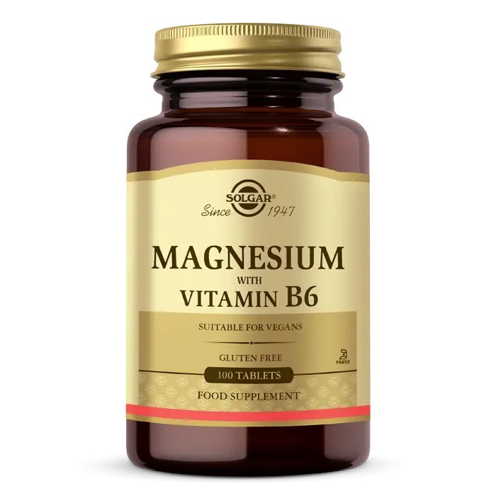 Solgar Magnesium with Vitamin B6 100 Tablet