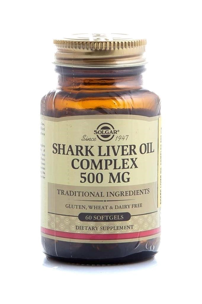 Solgar Shark Liver Oil Complex 500 mg 60 Kapsül