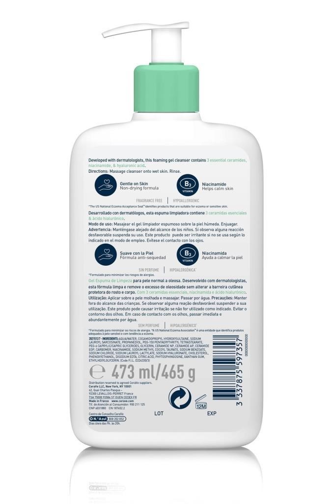 Cerave Foaming Cleanser 236 ml Köpüren Yüz Temizleyici