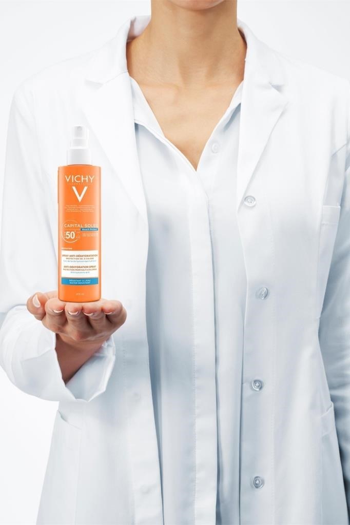 Vichy Capital Soleil Beach Protect Spf 50 200 ml Plajlar için Yüz ve Vücut Spreyi