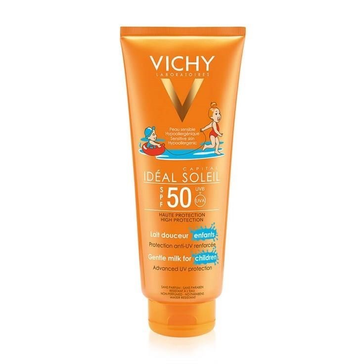 Vichy Ideal Soleil Lait Enfants Spf 50+ 200 ml Çocuklar için Yüz ve Vücut Güneş Sütü