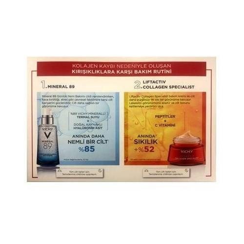 Vichy Liftactiv Collagen Specialist 50 ml + Mineral 89 Serum 30 ml Avantajlı Set