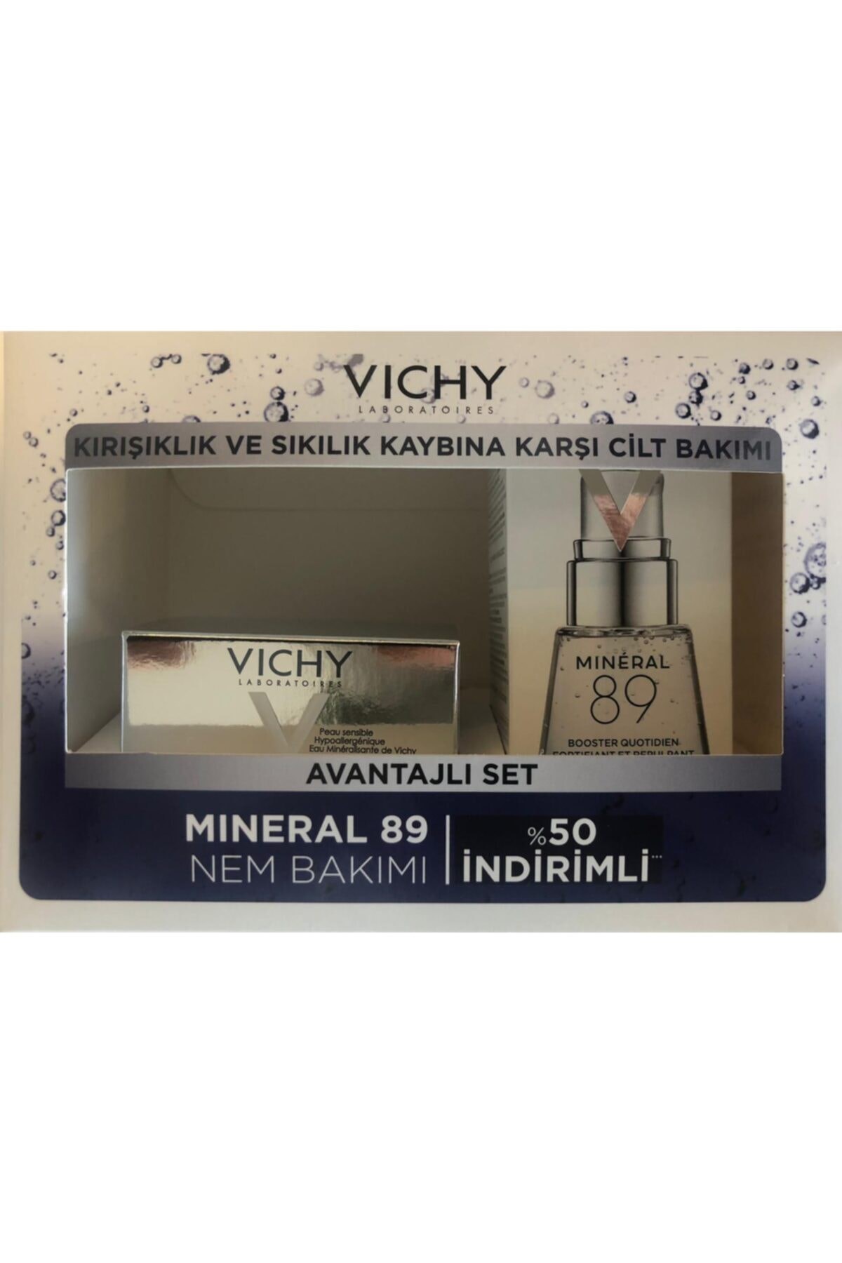 Vichy Liftactiv Supreme Kuru Cream & Vichy Mineral 89 30 Ml %50 İndirimli Avantajlı Set