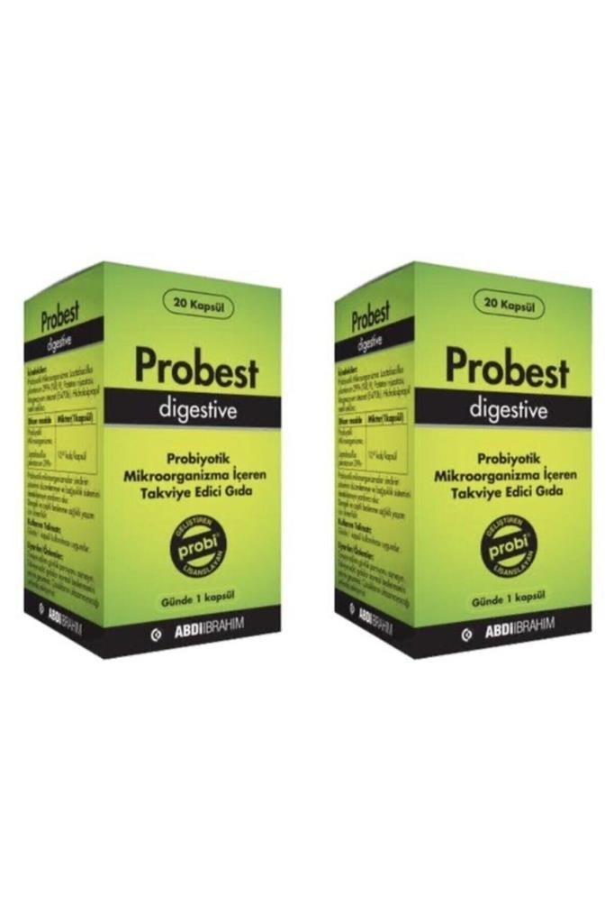 Probest Digestive Probiyotik 20 Kapsül 2 li Paket