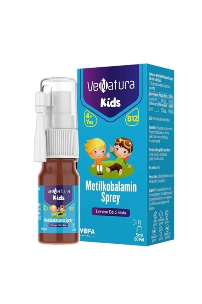 Venatura Kids B12 Metilkobalamin 5 ml 60 Puf Sprey
