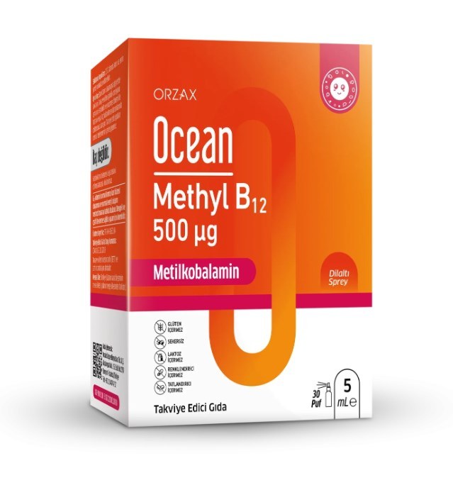Ocean Methyl B12 500 mcg 5 ml Dilaltı Sprey