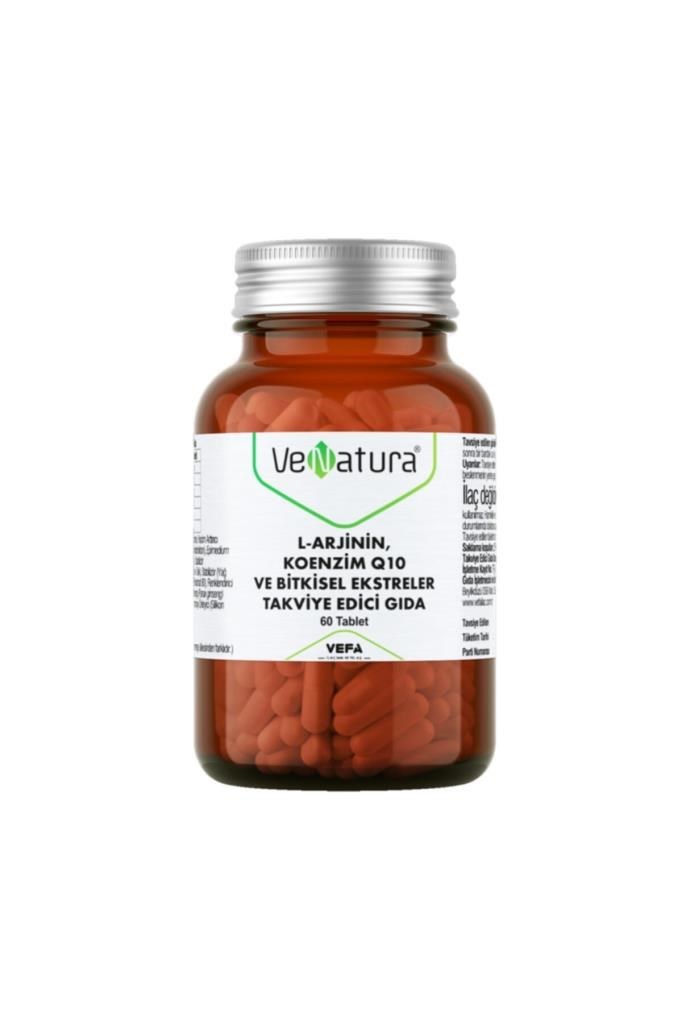 Venatura L-arjinin Koenzim Q10 ve Bitkisel Ekstreler 60 Tablet
