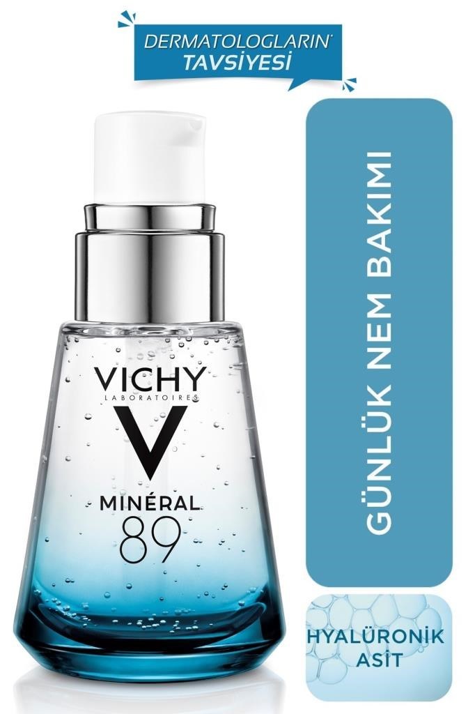 Vichy Mineral 89 Mineralizing Water + Hyaluronic Acid 30 ml Nem ve Güç Kaynağı Gündüz Kremi