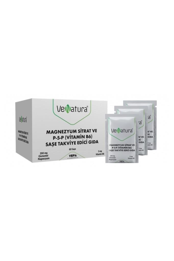 Venatura Magnezyum Sitrat ve P-5-P Vitamin B6 60 Saşe