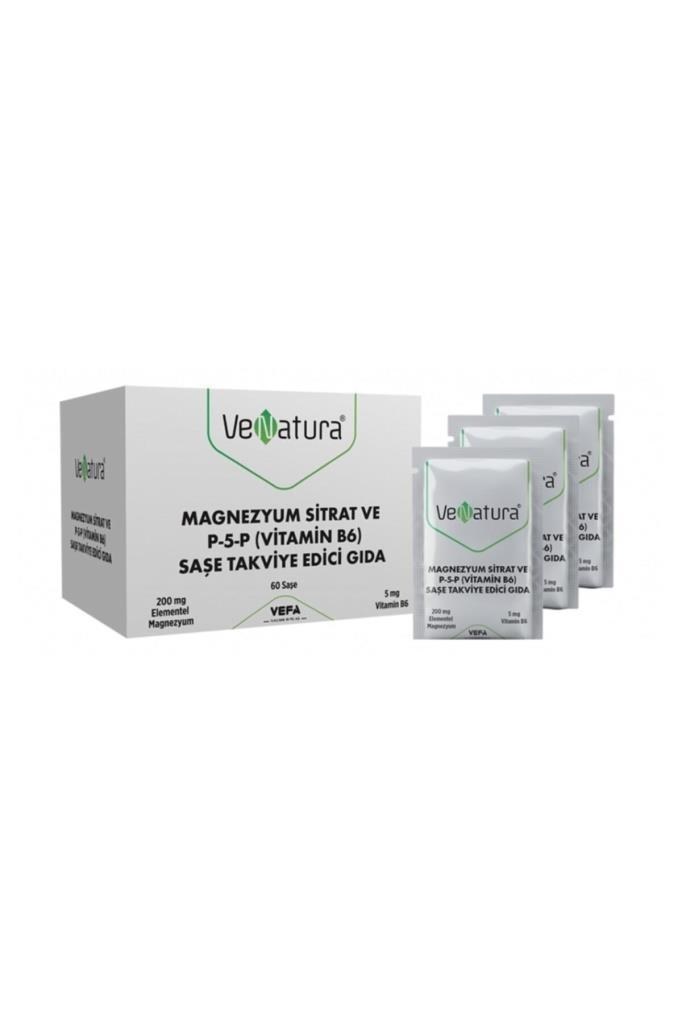 Venatura Magnezyum Sitrat ve P-5-P Vitamin B6 60 Saşe