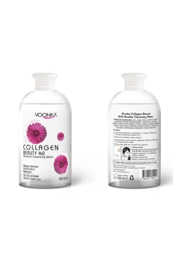 Voonka Collagen Beauty H2O Micellar 500 ml Misel Temizleme Suyu