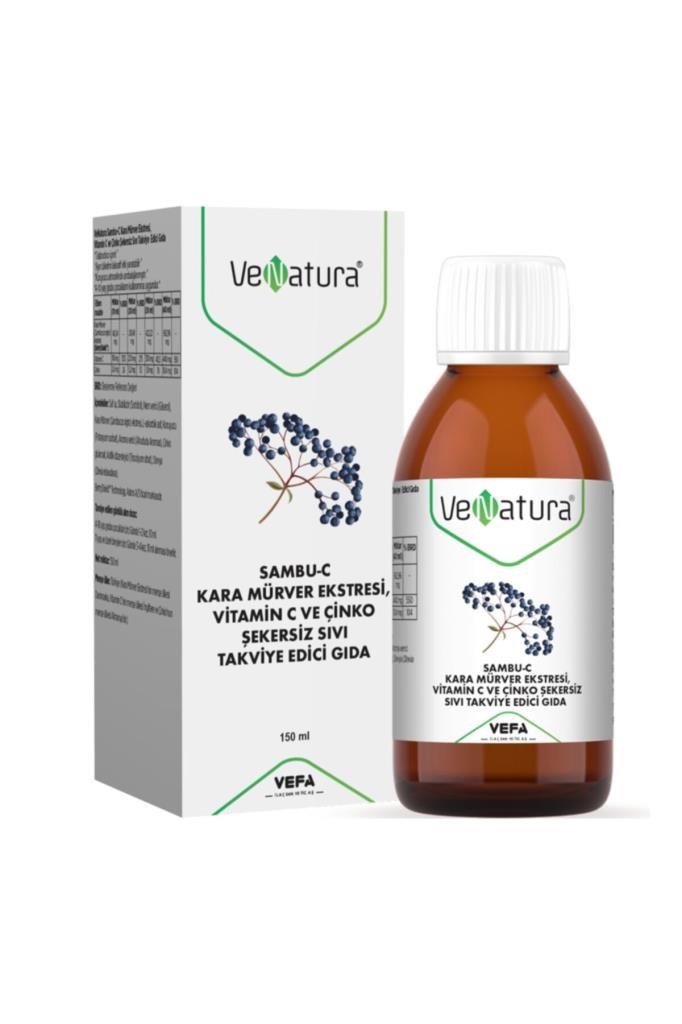 Venatura Sambu C Kara Mürver Ekstresi Şurup 150 ml