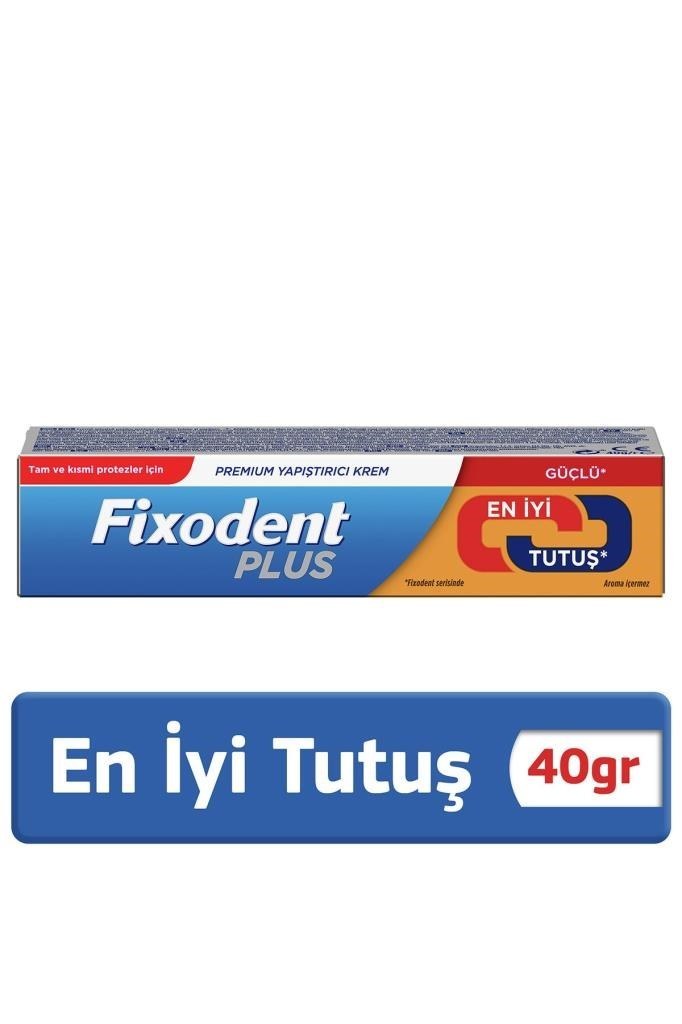 Fixodent Plus Premium Güçlü Tutuş 40 gr Diş Protez Yapıştırıcı