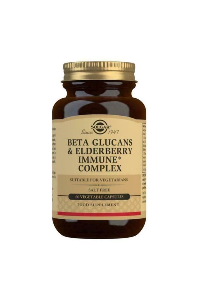 Solgar Beta Glucans + Elderberry Immune Complex 60 Kapsül