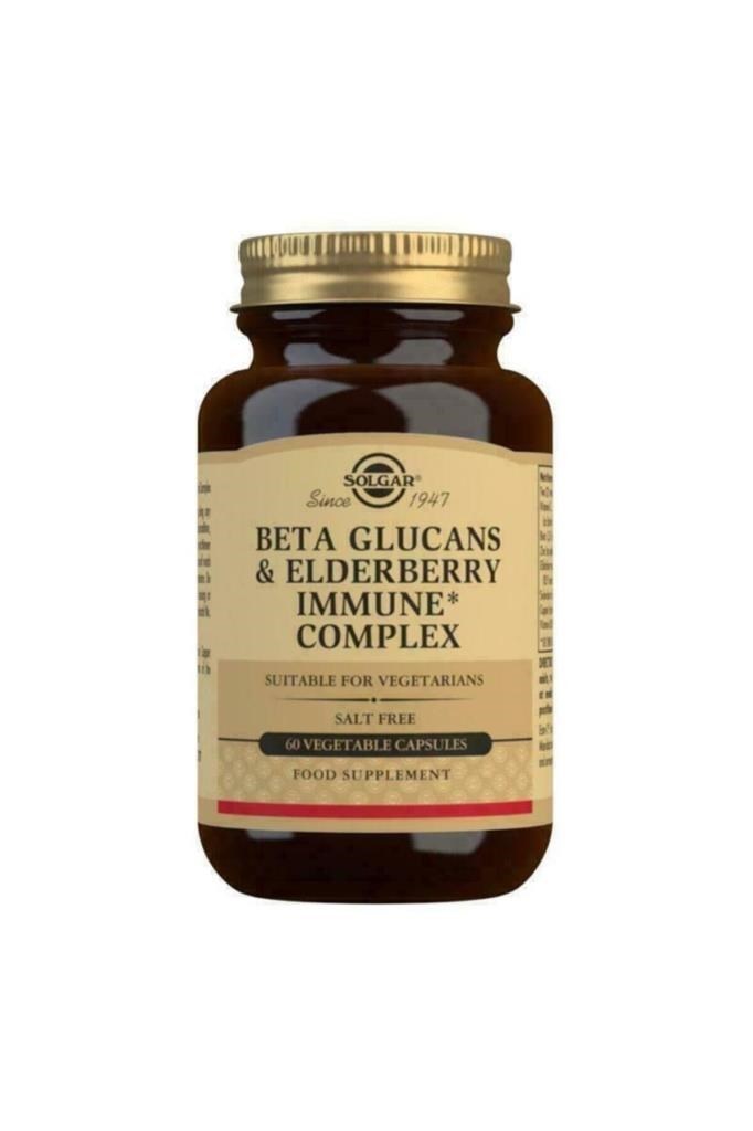 Solgar Beta Glucans + Elderberry Immune Complex 60 Kapsül