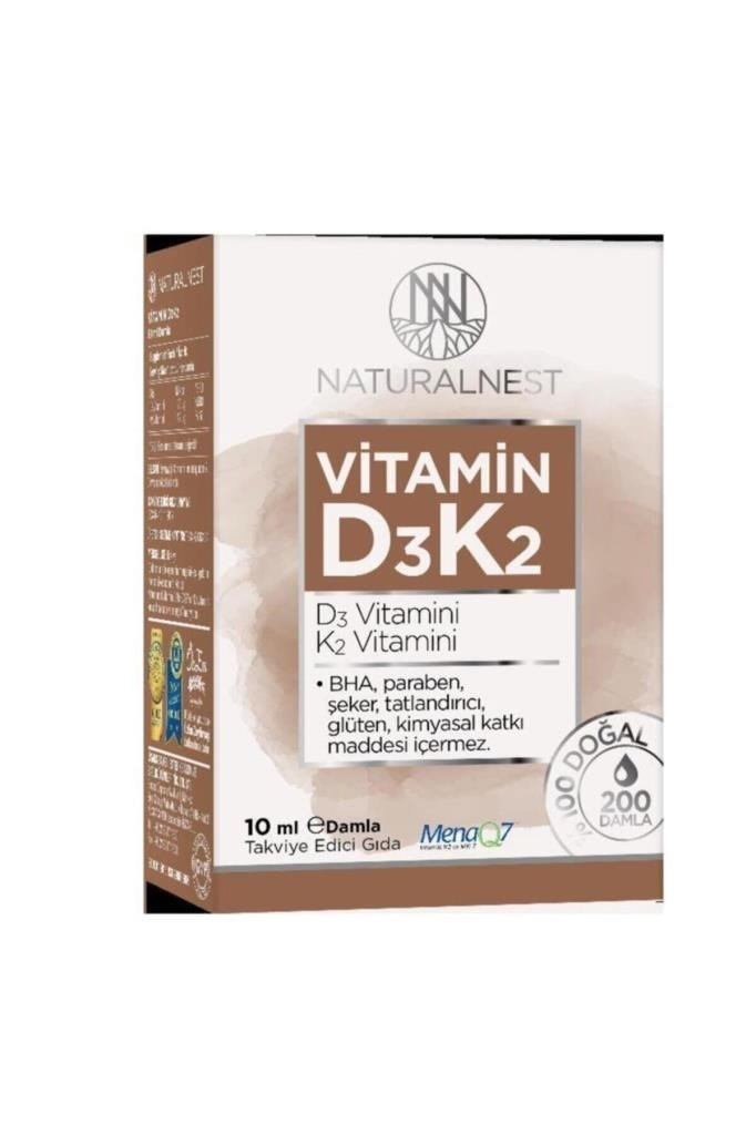 NaturalNest Vitamin D3 K2 Damla 10 ml