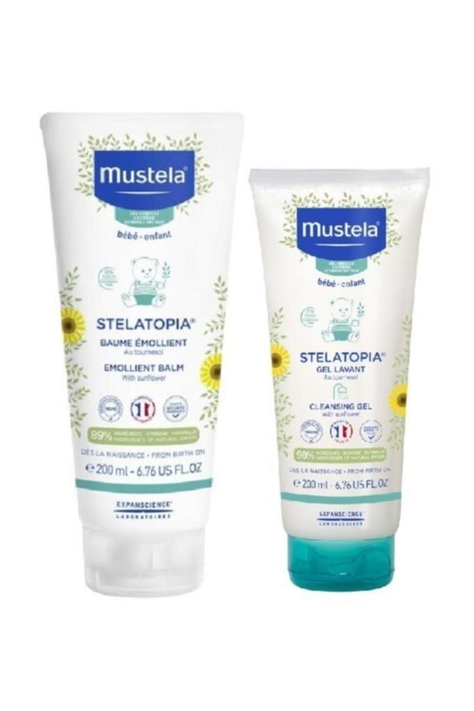 Mustela Stelatopia Emollient Balm 200 ml + Cleansing Gel 200 ml