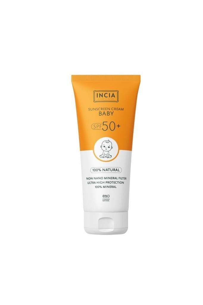 Incia Bebek İçin %100 Doğal Spf 50 100 ml Güneş Kremi