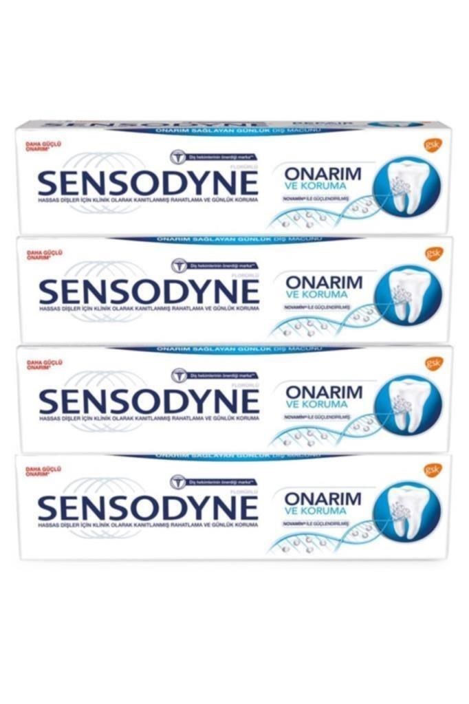 Sensodyne Onarım ve Koruma 75 ml 4 Adet Diş Macunu